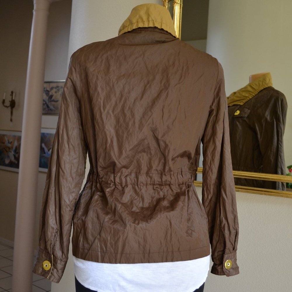Vintage Fall Boston Proper Women’s Shine Brown and Mustard Jacket, Size Small - Picture 3 of 13